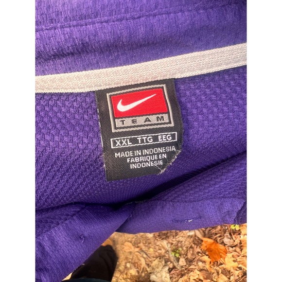 Nike Team Polo Shirt Purple Kansas State Wildcats Mens XXL Short Sleeve - Picture 3 of 3